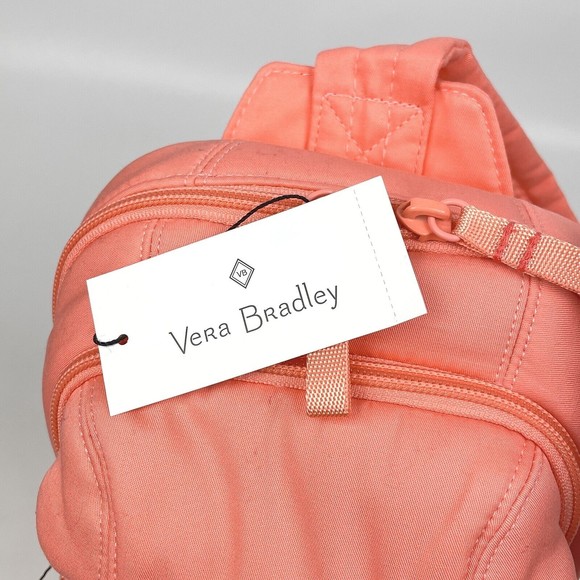 NWT Vera Bradley Utility Sling Backpack Desert Flower Pink Recycled Cotton - Picture 5 of 16